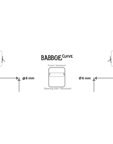 Babboe Bohrschablone Maxi-Cosi-Halterung